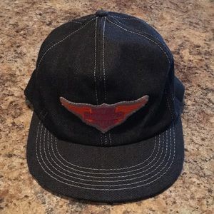 Harley Davidson Black Denim Ball Cap